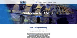 AES new website homepage