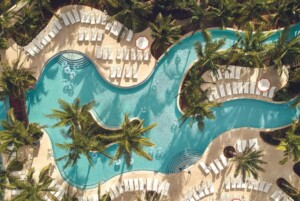 Cloward H20 aerial view Boca Raton pool