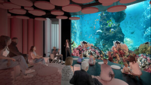 Rendering of coral world at Aquarium of Montreal