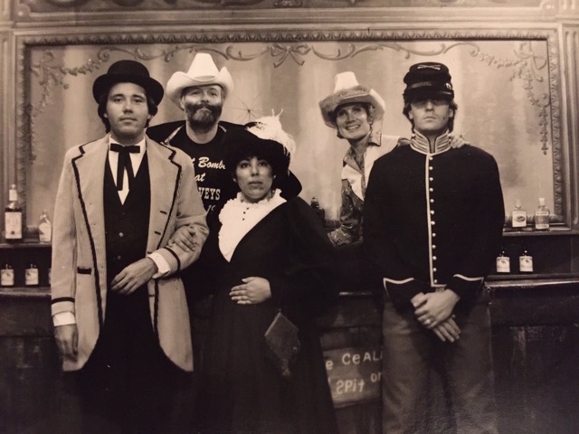 The design family at Knott’s 1979 From left Del Langdale, Rick Campbell, Diane Medina, Luanne Davis, Eddie Sotto