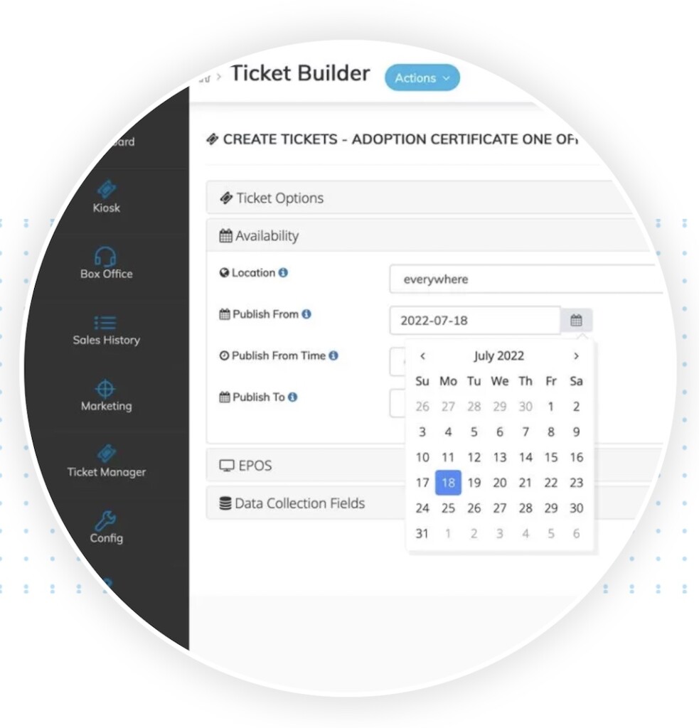 Tyg Ticket builder