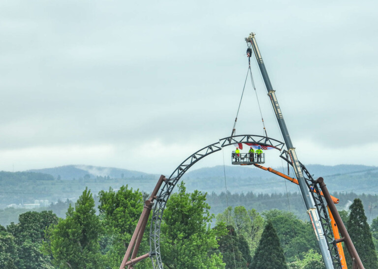 europa-park coaster track installation