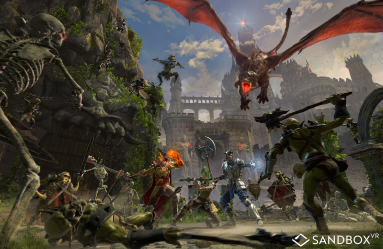 sandbox vr dragonfire game experience