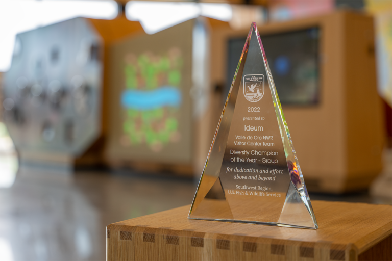 Champion of Diversity award for Valle de Oro by Ideum