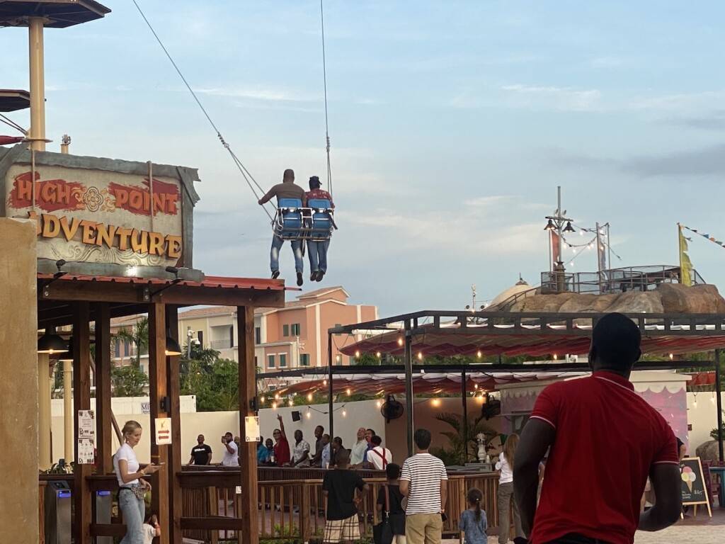 Guests on the Big Swing at Katmandu Park Punta Cana