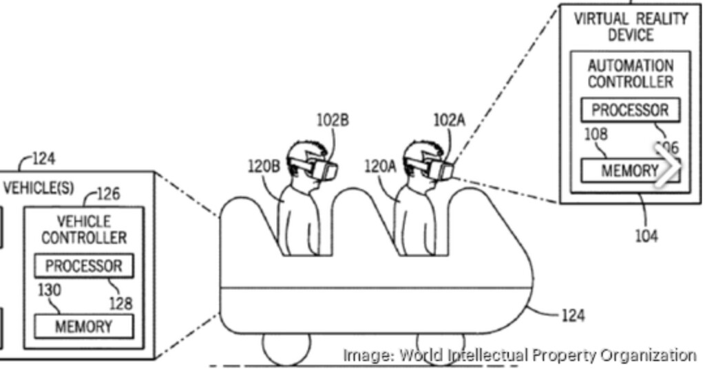 universal virtual reality ride patent