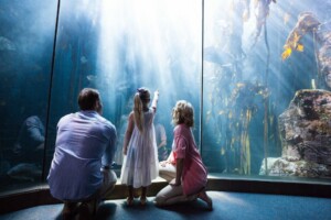 family-at-aquarium