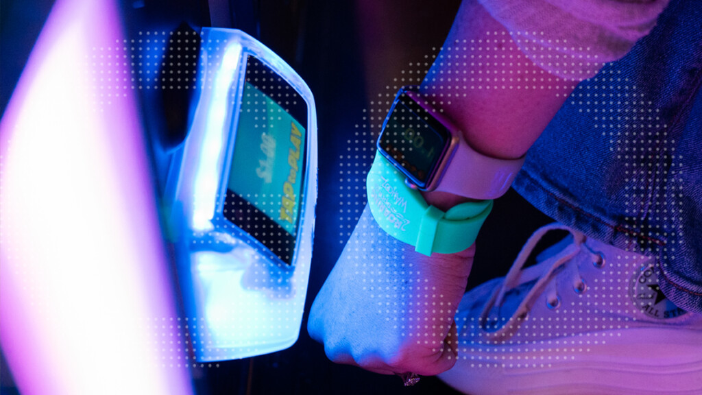 Person using Connect & Go's virtual wallet Innovation Awards 2023