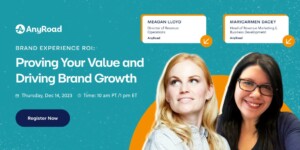 AnyRoad brand experience ROI webinar