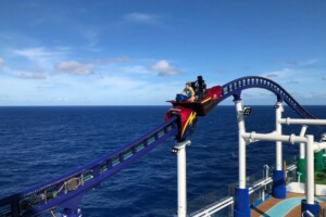 Maurer Rides Bolt roller coaster on Carnival Jubilee courtesy Maurer Rides