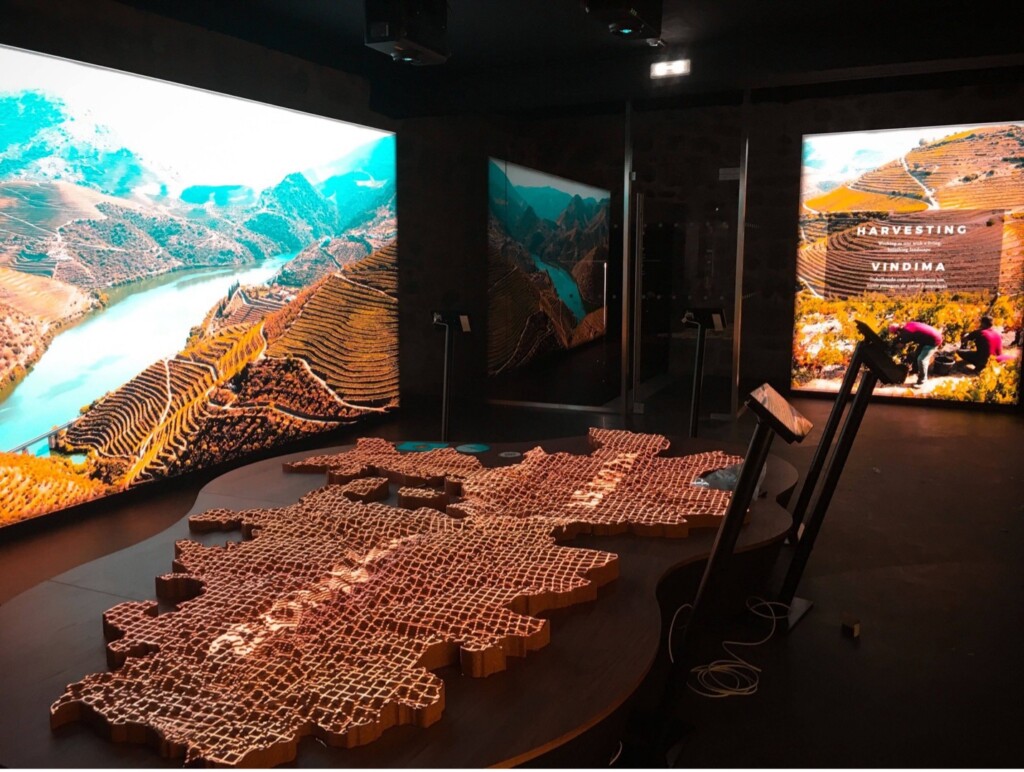 GEMA created an immersive space that explores the story of wine through all five senses at Calem Bodega in Vila Nova de Gaia, Portugal. Image courtesy GEMA