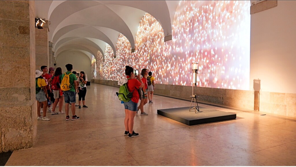 GEMA worked with Panasonic to realize The Fátima Experience: An Immersive Exhibition, part of the World Youth Day event in August 2023. Image courtesy GEMA.