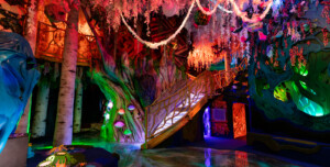 Forest at Meow Wolf's the Real Unreal, Grapevine, Texas