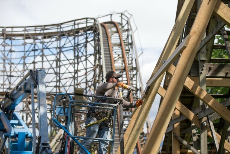 Martin & Vleminckx wooden roller coaster