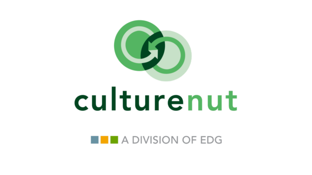 Culturenut logo with white outline