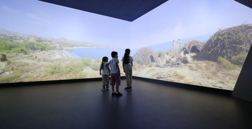 children at Oman Across Ages museum