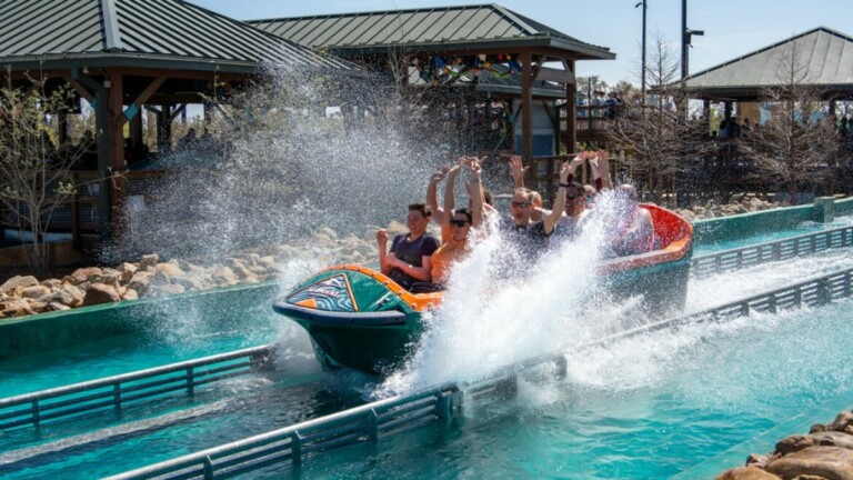 Intamin launched flume ride Catapult Falls opens