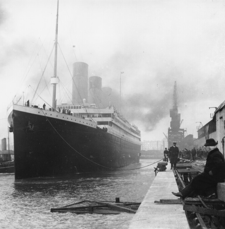 Photo of the titanic from E/M Group exhibition