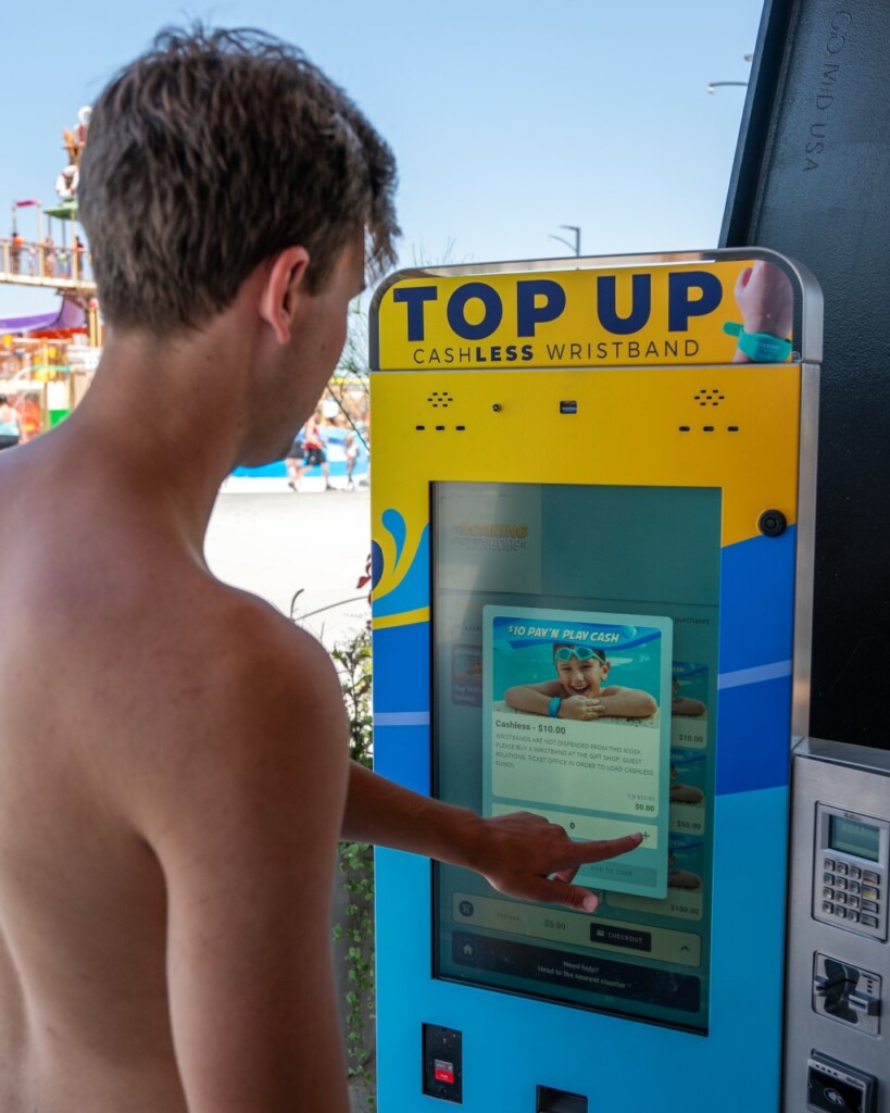 Connect&GO Roaring Springs kiosk