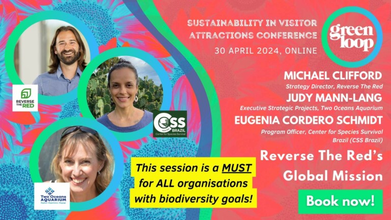 reverse the red speak about biodiversity at greenloop