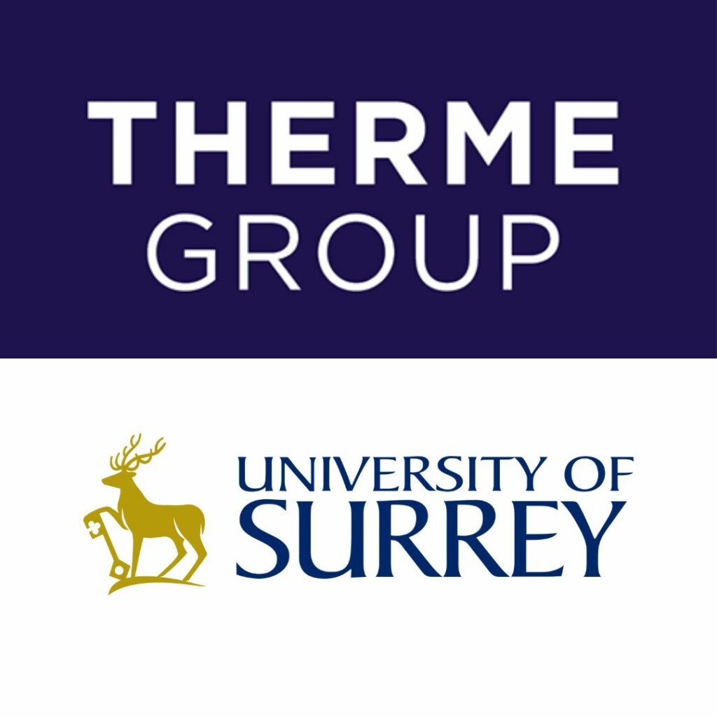 Therme Group and University of Surrey logos