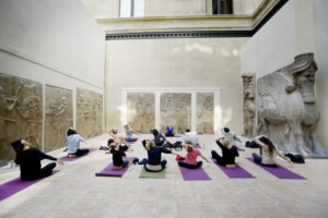 yoga at the Louvre