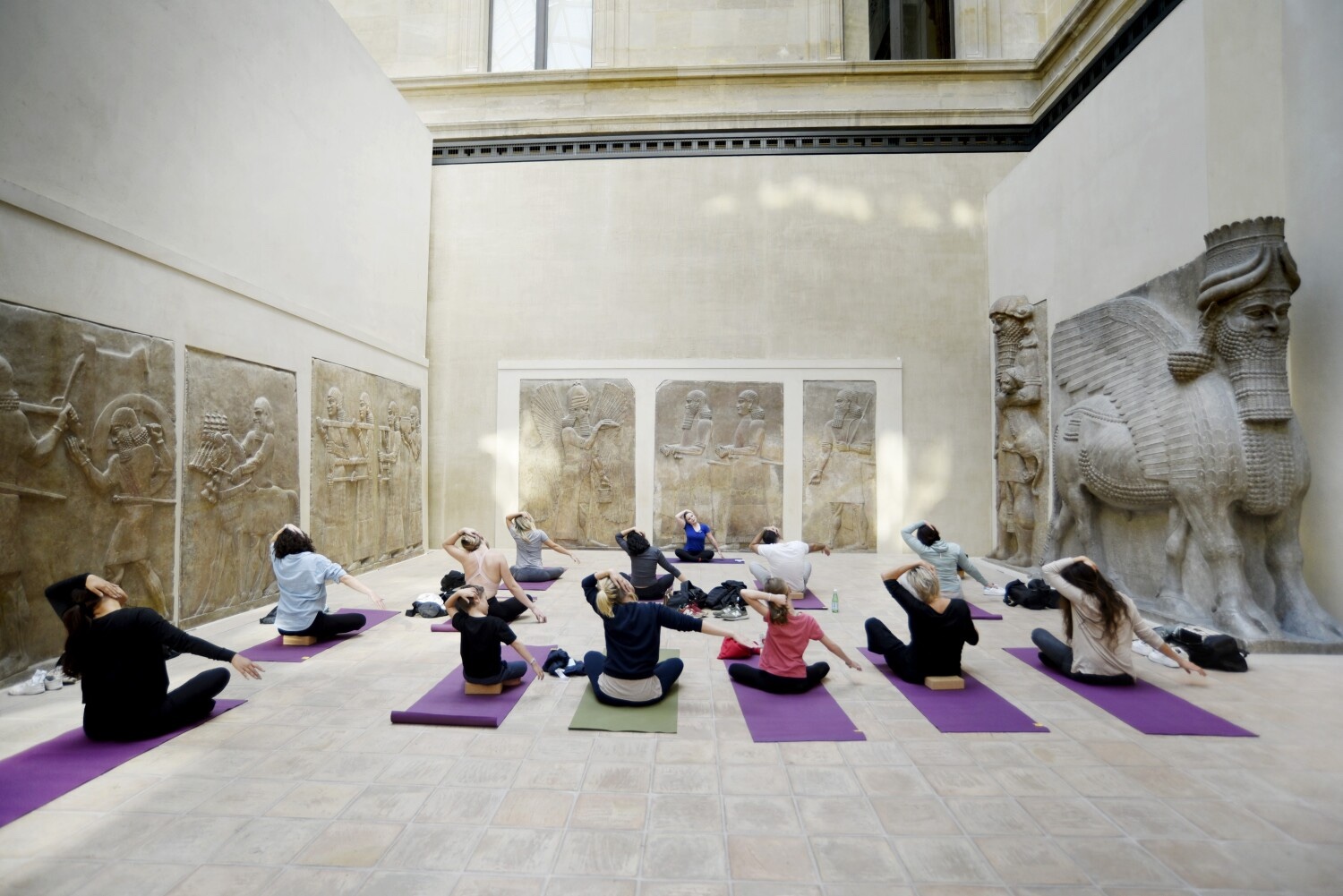 Louvre museum offers yoga classes and Olympics-themed experiences