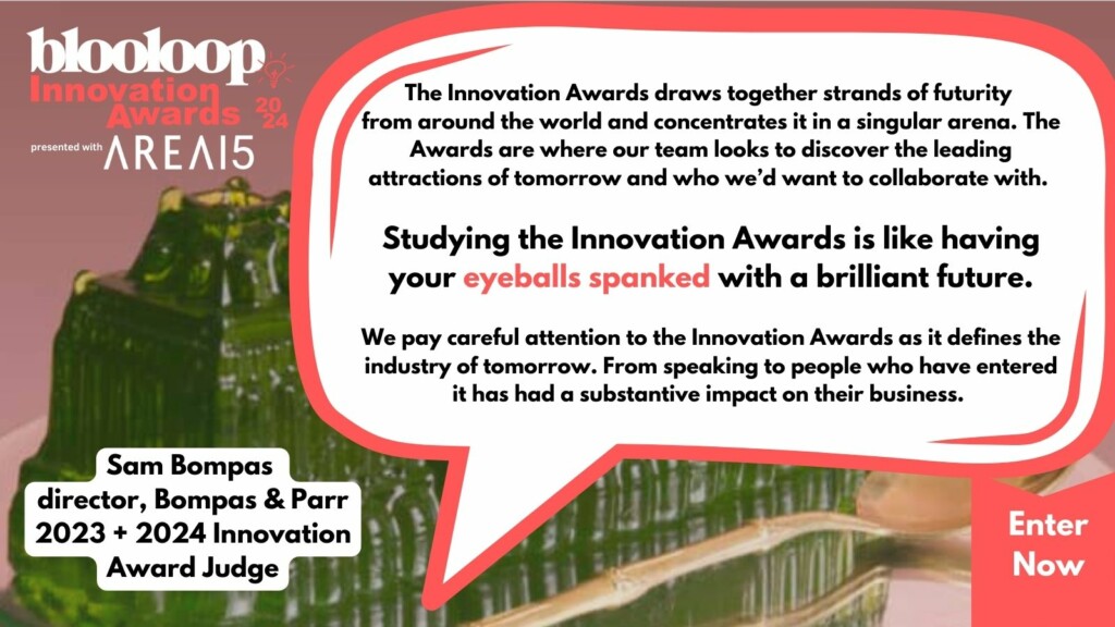 blooloop Innovation awards 2024 bompas & parr quote