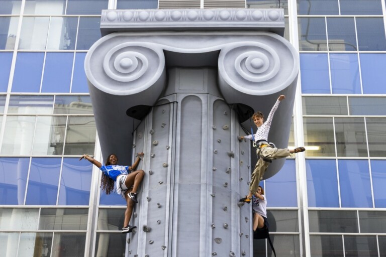 Clip n Climb The Climbing Column at Selfridges London - David Parry Photography