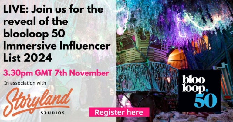 blooloop 50 Immersive Influencer List 2024 webinar reveal