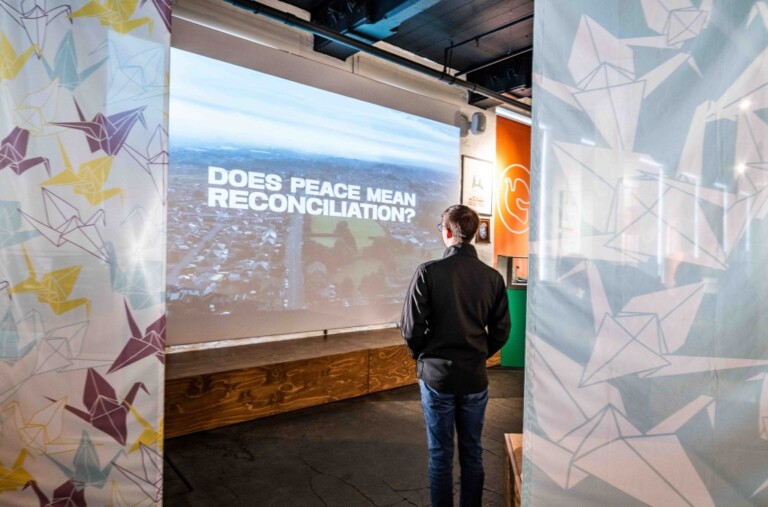 The Creative Core The Peace Museum exhibit courtesy of The Creative Core and The Peace Museum