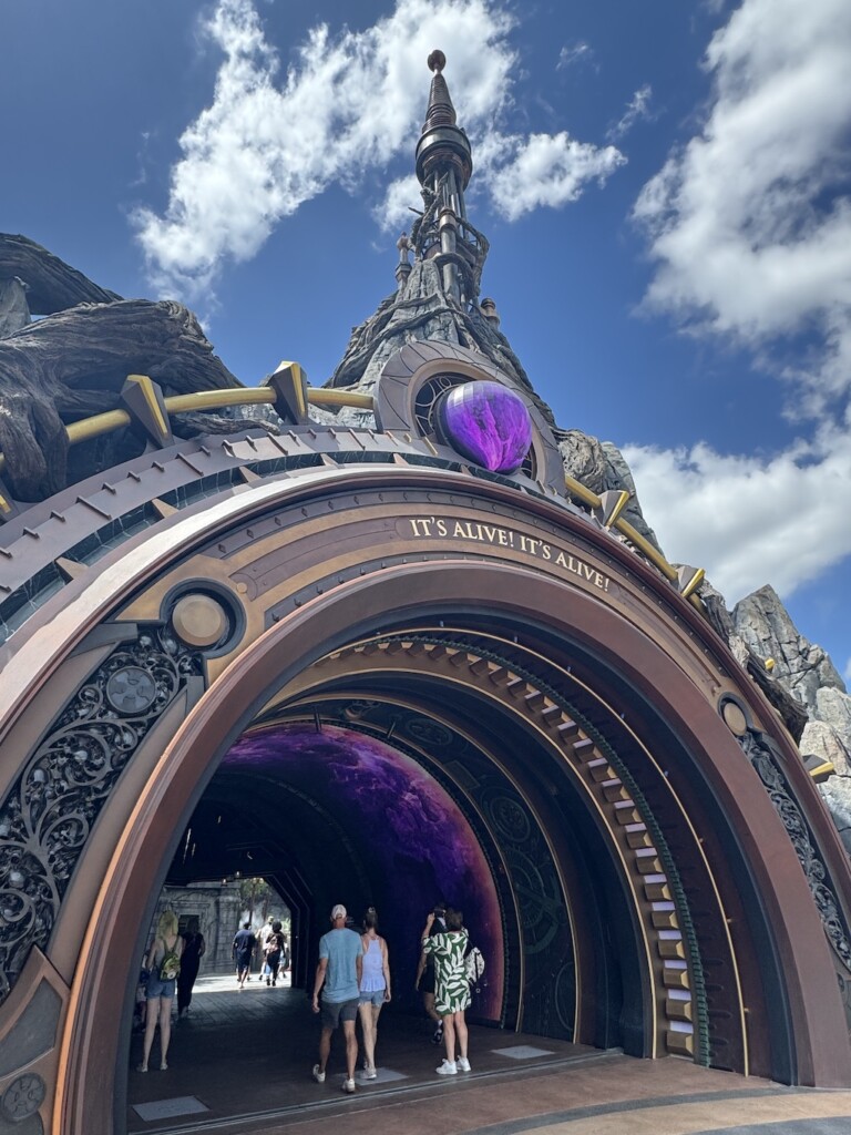 Close up of Dark Universe Portal Dark Universe Universal Epic Universe