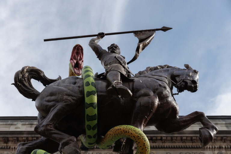 El Cid & sucuri sculpture ADKS Hispanic Museum and Library