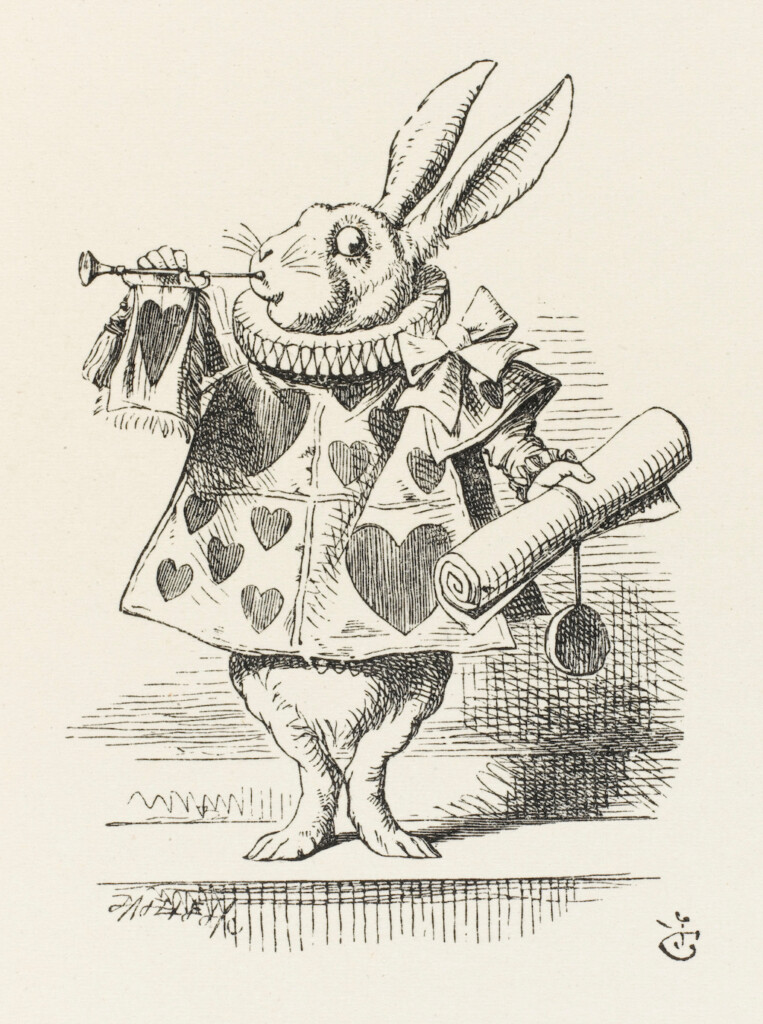 Alice - Rabbit as Herald. Date: 1865 Time in immersive experiences