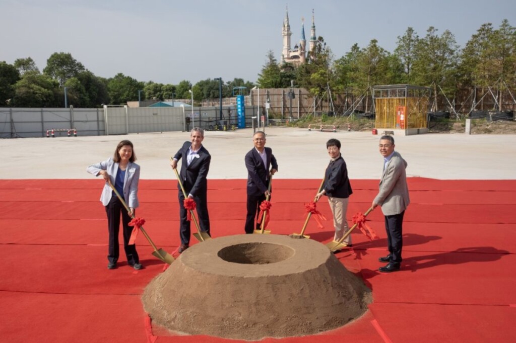 shanghai disney spider-man groundbreaking