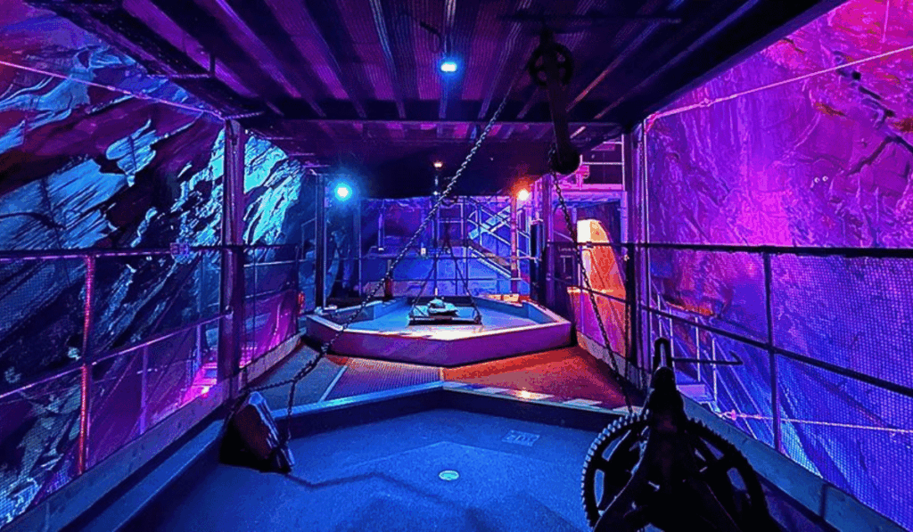 cave mini golf, world record for lowest mini golf course in the world - by greenspan