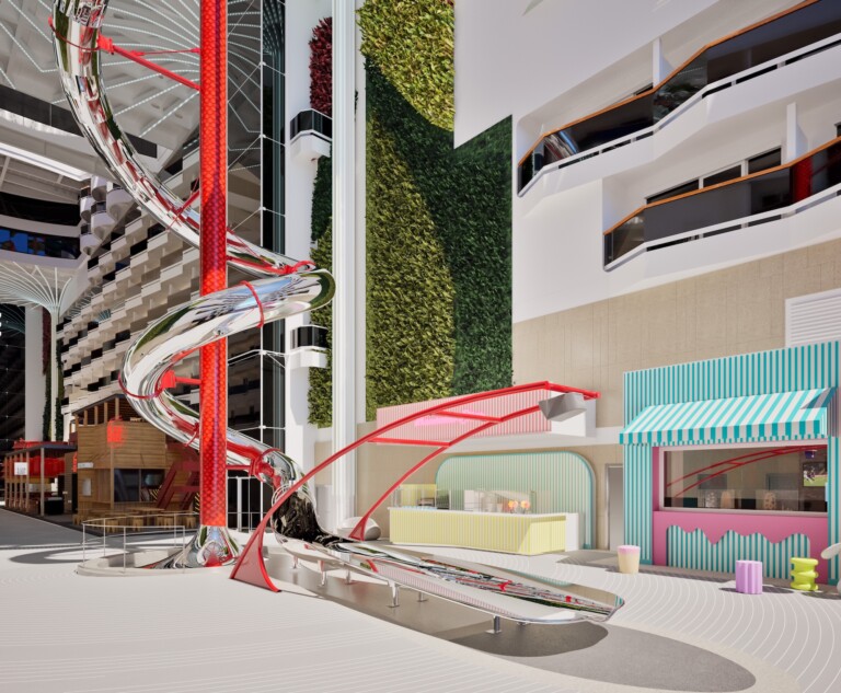 msc world asia cruise ship dry slide