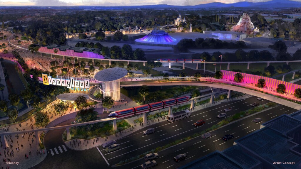 new parking structure disneyland