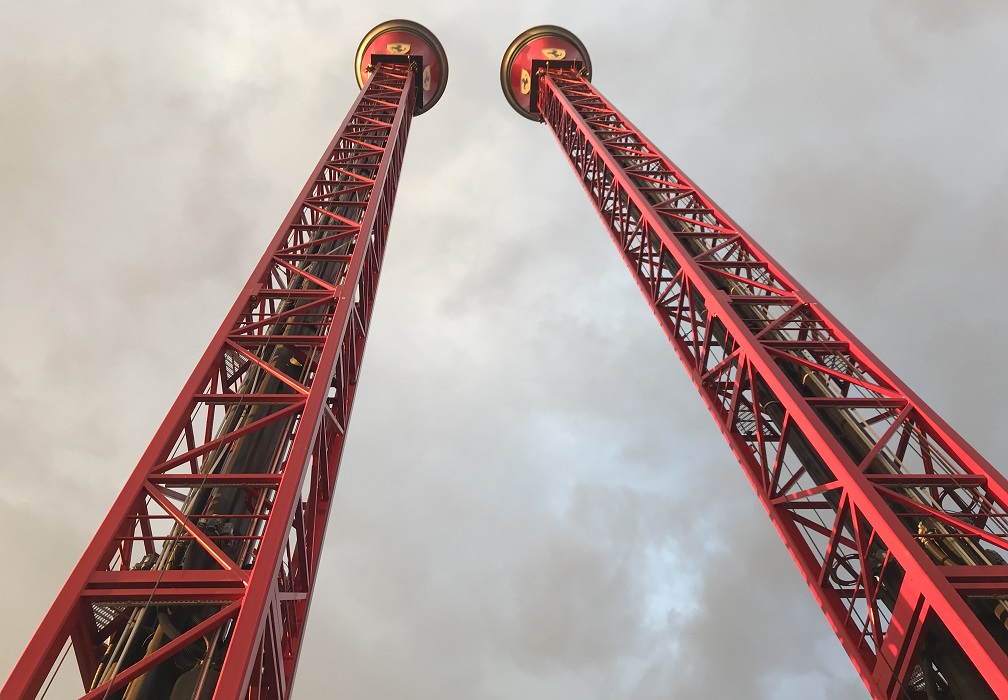 Two red Ferrari Towers