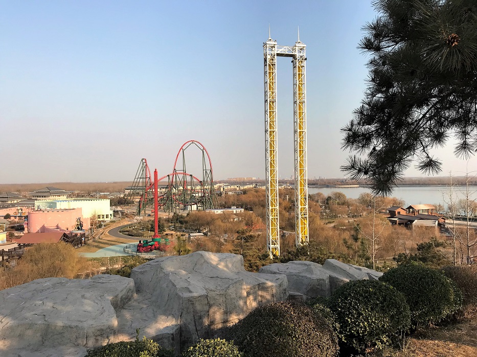 Sun Tzu Double Tower with park in background