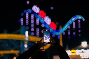Aerial Illuminations theme park