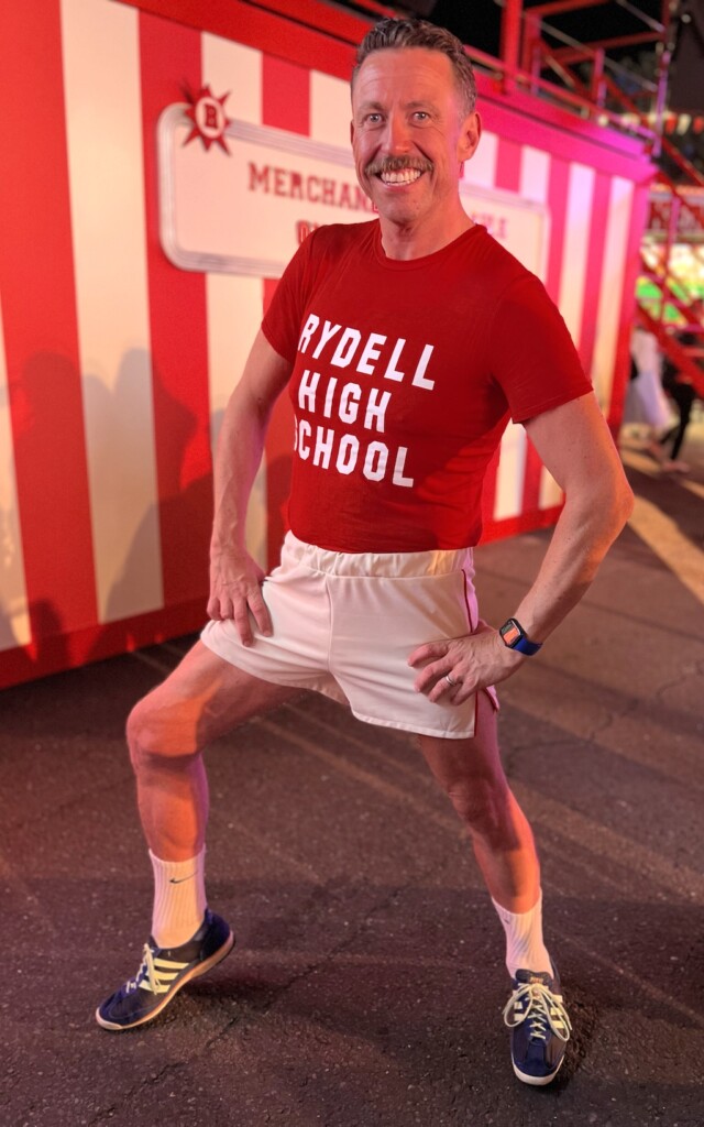 Audience member dressed up for Grease Immersive experience