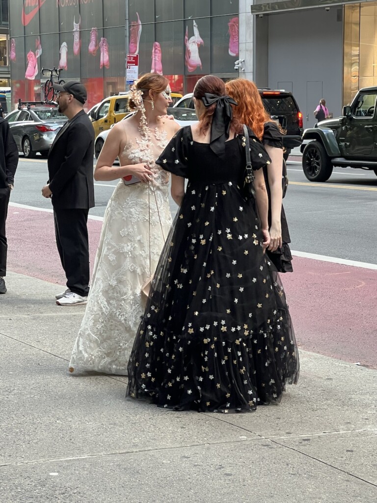 audience members dress up for Masquerade